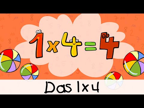 🔢 Das 1x4 || Kinderlieder zum Lernen