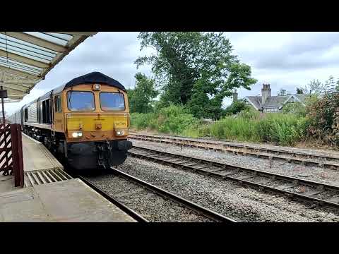 Aggregates Freight Move GBRf 66768 6M31 Hellifield 06/07/2022