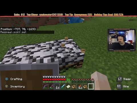 Minecraft "Chill Stream" Dec. 16, 2019 pt1 - Resource Gathering For the Statue