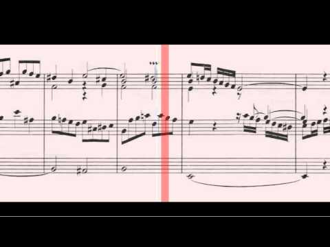 BWV 548 - Prelude & Fugue in E Minor "The Wedge" (Scrolling)