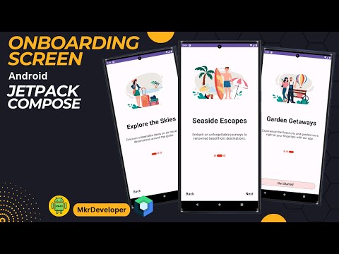 ANIMATED ONBOARDING Screen - Android Jetpack compose