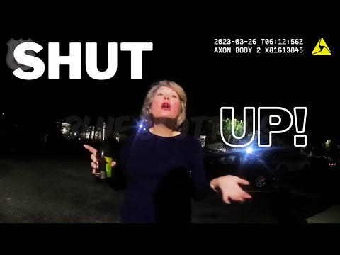 Crazy entitled Karen gets caught stealing wine from hotel