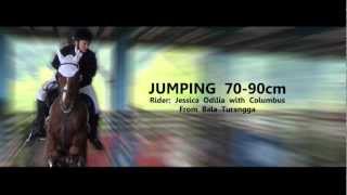 preview picture of video 'EQINA TRAINING COMPETITION JUMPING 70-90cm  (Rider : Jessica Odilia)'