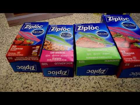 Product Review: Ziploc Food Storage and Sandwich Bags Variety Pack, New Stay Open Design