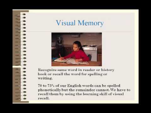 Learning Disabilities There is a Cure: Developing Visual memory