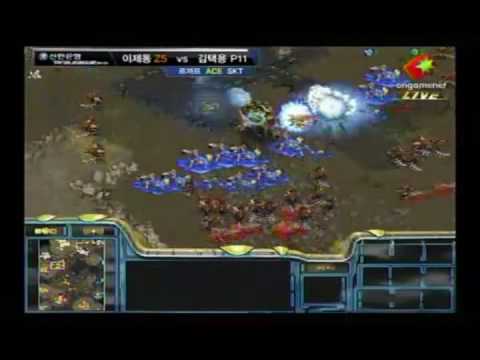 Jaedong vs. Bisu @ Lecaf vs. SKT1 Set 5 [3/3] (Dual comm.)