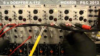 Video thumbnail for 6 x Doepfer A-112 8 Bit Sampler by HOX808