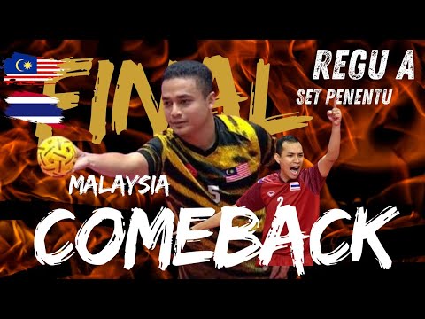 COMEBACK MALAYSIA HANCURKAN THAILAND [ FINAL ISTAF WORLD CUP SEPAK TAKRAW 2024_ TIM REGU A]