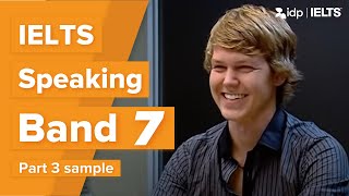 Band 7 | IELTS Speaking test sample – Part 3 (Hendrick)