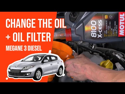 Change the oil and the oil filter Megane mk3 1.5 dCi 🛢