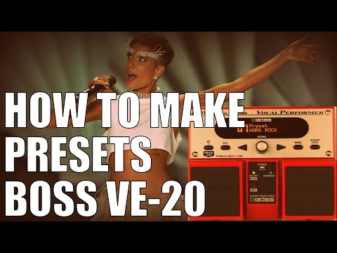 How to Make PRESETS : Boss VE 20 Vocal Performer