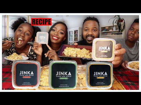 VEGAN TUNA CASSEROLE RECIPE (JINKA ) | TASTE TEST | MUKBANG EATING SHOW
