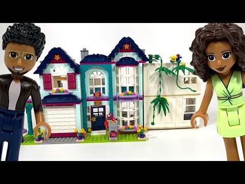 CUSTOM Lego Friends parent's bedroom for Andrea's Family House Renovation DIY Build
