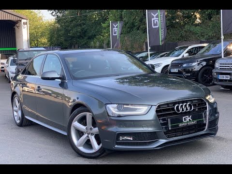 2012 Facelift Audi A4 2.0 TDi S Line in Daytona Grey with B&O & DAB for sale at George Kingsley