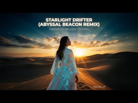 KAURA - Starlight Drifter (Abyssal Beacon Remix) | Cinematic Melodic Techno Journey