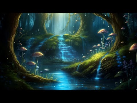 Magic Forest Stream - Enchanted Forest - Ambience Music ASMR