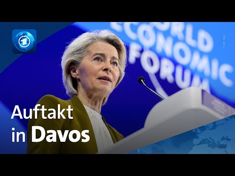 Weltwirtschaftsforum in Davos gestartet – von der Leyen warnt Trump vor „Abwärtsspirale“