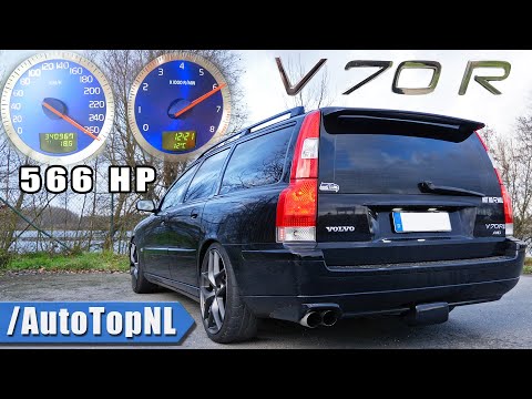 566HP Volvo V70R *BIG TURBO* 100-200 & INSANE SOUND by AutoTopNL