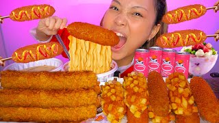 Download lagu MUKBANG KOREAN SNACKS CORNDOG, TTEOKBOKKI AND SUPER 1/4 METER LONG CHICKEN 😱 | ASMR REDDOG INDONESIA mp3