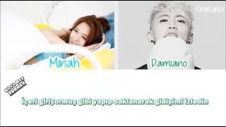 Minah Skyfall düeti, Damiano ile birlikte.