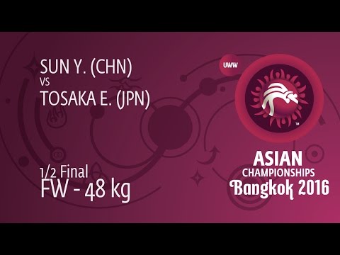 1/2 FW - 48 kg: Y. SUN (CHN) df. E. TOSAKA (JPN), 5-4
