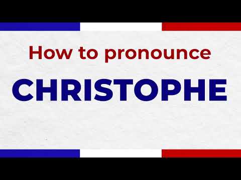 How to Pronounce CHRISTOPHE In French correctly