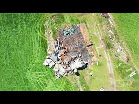 04-11-2022 Scranton, Arkansas Tornado Damage *drone*