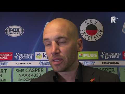 Trainer Mitchell van der Gaag na de overwinning op Vitesse.