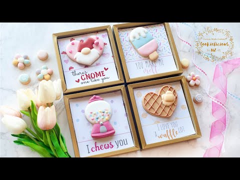 Cute VALENTINE COOKIES in individual Gift Boxes ~ Perfect Valentine's Day Gift