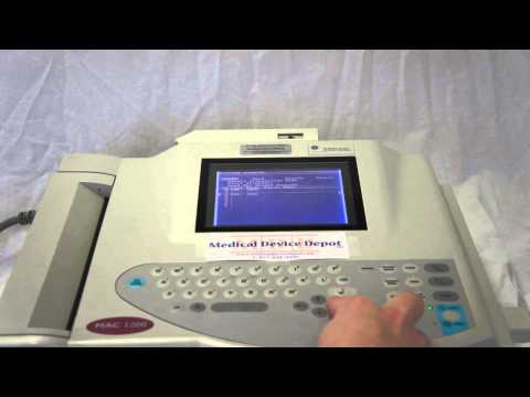 GE Marquette MAC 1200 - Printing and Deleting Records