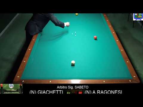 GIACHETTI vs RAGONESI - 16° D.F. TROFEO MENABO' OPEN BILIARDO ALESSANDRIA 2018
