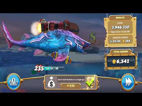 Hungry Shark World   Dark Magic Shark vs COLOSSAL SQUID BOSS Battle New Event All 30 Sharks Unlocked