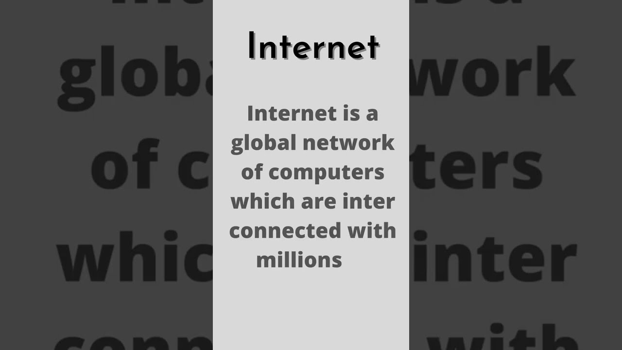 internet | what is internet