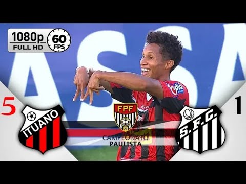 Ituano 5 x 1 Santos - Gols Melhores Momentos