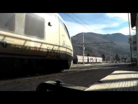 MINUETTO REGIONALE ME.30 ARRIVA E PARTE DA ROBILANTE (CN) 24 - 1 - 2016.