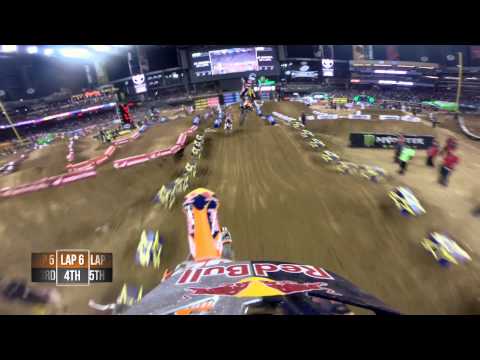 GoPro HD: Ken Roczen and Justin Barcia Main Event Battle 2014 Monster Energy Supercross from Phoenix