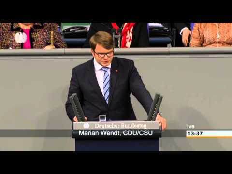 15. 01. 2016: Rede Marian Wendt, MdB zur Entkriminalisierung der illegalen Einreise