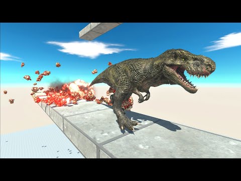 Run away from the Lava Golem's martyr - Animal Revolt Battle Simulator