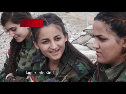 Unga kvinnorna som slåss mot IS - Nyheterna (TV4)