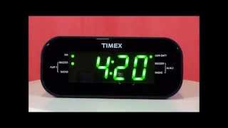 Timex T231G Large Display Dual Alarm Clock Radio