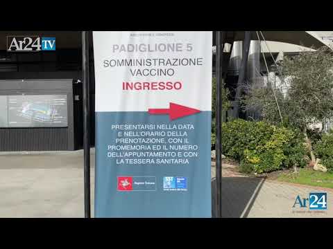 AUDITORIUM AREZZO FIERE. Presentazione campagna vaccinazione. Presente l’assessore regionale Bezzini