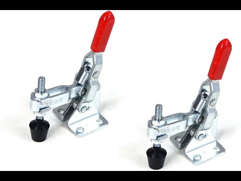 POWERTEC 20313 Quick Release Toggle Clamp (Vertical) w Rubber Pressure Tip