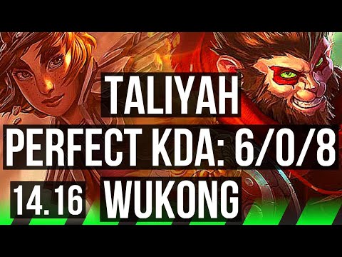TALIYAH vs WUKONG (JGL) | 6/0/8, 66% winrate, Dominating | EUW Master | 14.16