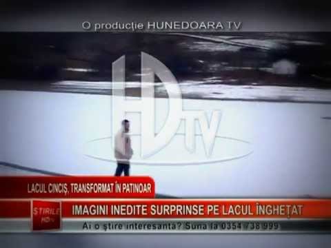 LACUL CINCIŞ, TRANSFORMAT ÎN PATINOAR