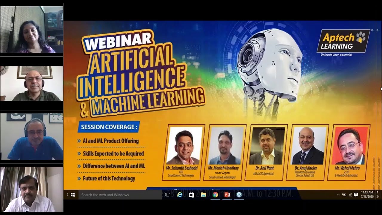 Artificial Intelligence & Machine Learning: Present & Future | Webinar by Aptech Learning
