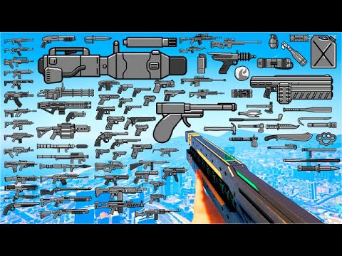 All Weapons & Sounds of GTA Online in 129 Seconds (First Person)