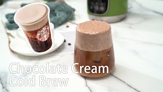 How To Make Starbucks New Chocolate Cream Cold Brew At Home | Easy Iced Coffee Recipes