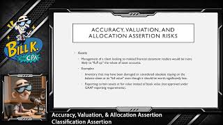 Accuracy, Valuation, and Allocation Assertion and Classification Assertion - Auditing Lecture Short