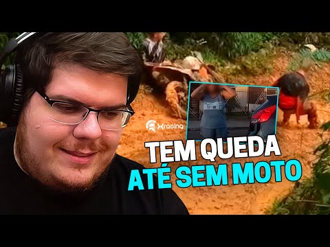 CASIMIRO REAGE: QUEDAS DE MOTO (EP. 133) Ó O PIJAMÃO!? | Cortes do Casimito