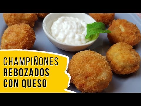 CHAMPIÑONES REBOZADOS CON QUESO - IDEAS DE TAPAS